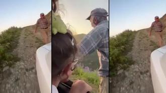 Duygusal anlar! Veda edemedi; Bir süre sonra dayanamayıp aracın peşinden koştu