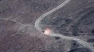 Arnavutluk'ta kasti çıkarılan orman yangını Bayraktar tarafından görüntülendi