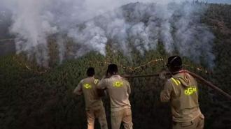 Mersin'deki orman yangınını söndürme çalışmaları ikinci gününde