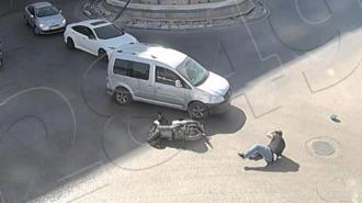 Sürücü yola savruldu! Dikkatsizlik ve kural ihlalleri...