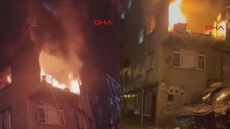 Kağıthane'de bir binada patlama