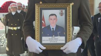 Azerbaycan-Gürcistan sınırında düşen askeri kargo uçağında şehit olan Burak İbbiği için cenaze töreni düzenlendi