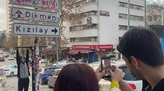 Ankara'daki 'Kızılay' tabelası 4'üncü kez değiştirildi