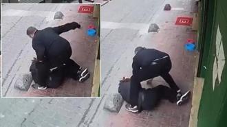 Beyoğlu'nda şok görüntüler! 'Adam dövdüm' diyerek teslim oldu