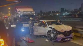 Bağcılar TEM Otoyolu'nda zincirleme kaza!