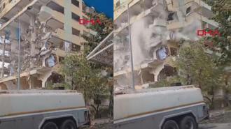 Bağcılar'da 8 katlı bina yıkım sırasında çöktü; ölümün kıyısından döndü