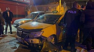 Gasbettiği taksiyle kaza yaptı, kıskıvrak yakalandı