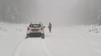 Kastamonu'da kar yağışı etkili oldu
