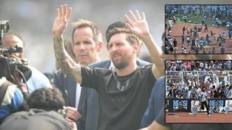 Messi sevgisi kaosa dönüştü! Tribünler karıştı, sandalyeler havada uçtu: 'Büyük hayal kırıklığı'