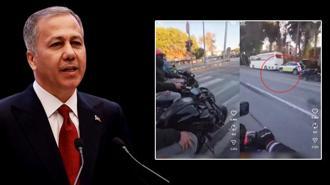 Bakan Yerlikaya duyurdu: Polisin üzerine motosiklet süren şahıslar tutuklandı