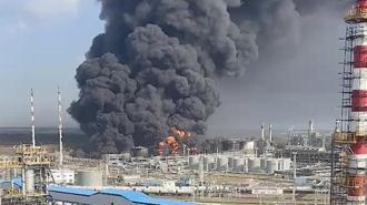 Rusya’da alevler yükseldi! Ukrayna’dan İHA saldırısı, petrol deposu hedef alındı