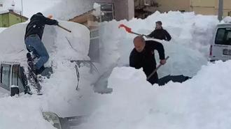 Ovacık’ta kar kalınlığı 1,5 metreye ulaştı