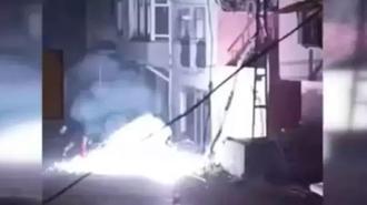 Hatay’da korku dolu anlar! Elektrik kabloları havai fişek gibi patladı