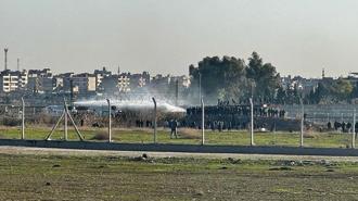 Nusaybin sınır hattında izinsiz gösteriler! 5 kişi yakalandı