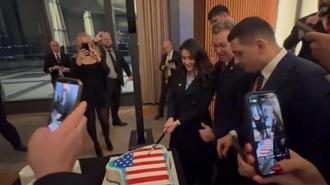 ABD Kongresi'nde skandal pastalı kutlama! Hedef mi gösterdiler?