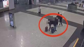 Şişli cinayetinin şüphelilerinin İstanbul Havalimanı’ında yakalandığı anların görüntüleri ortaya çıktı