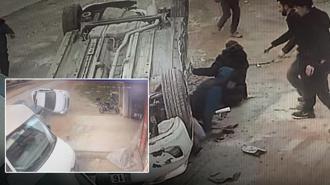 Bursa'da 14 yaşındaki çocuk sürücü dehşet saçtı: 3 otomobile çarpıp takla attı; 8 yaralı