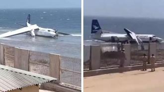 50 mürettebatlı uçak okyanusa indi! Bölgeden ilk görüntüler geldi