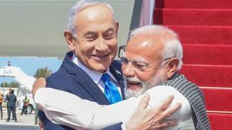 İsrail'den dikkat çeken kare! Netanyahu ile Modi'nin samimi anları
