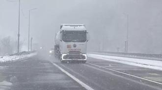 Sürücüler dikkat! Bolu Dağı’nda kar alarmı