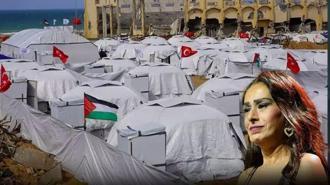 Gazze'den Yıldız Tilbe'ye teşekkür! 2. çadır kenti açıldı