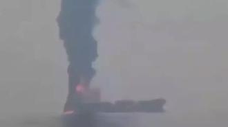 İran, Hürmüz Boğazı'nda bir petrol tankerini vurdu! İlk açıklama geldi