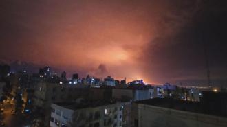 ABD-İsrail'in Tahran’da petrol depolarına saldırıları ardından yoğun alevlerin yükseldiği görüldü