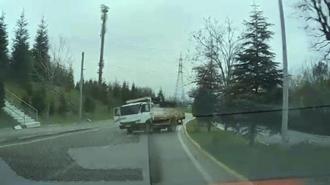 Facianın eşiğinden dönüldü! Ağaçları yerinden söküp takla attı