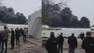 İsrail'de fabrika vuruldu!