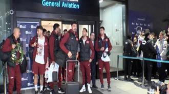 A Milli Futbol Takımı Türkiye'ye döndü