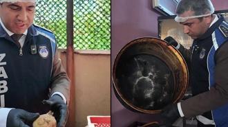 Yemek firmasında skandal görüntü! Zabıta bile isyan etti: ‘Birisi yese ölür’