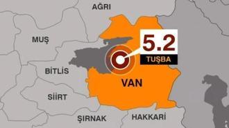 Van'da 5.2 büyüklüğünde deprem! Güvenlik kameraları...