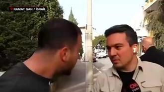 İsrail'de CNN Türk canlı yayınına müdahale! "Türk yazısını görünce geldi"