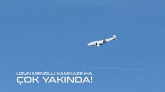 Uzun menzilli kamikaze İHA'dan test uçuşu