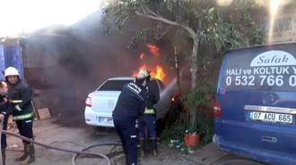 15 gün önce taşındığı iş yeri gözlerinin önünde küle döndü