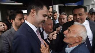 Bakan Kurum oğlunun vasiyeti yerine getirilen şehit babasıyla buluştu