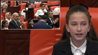 TBMM'de 23 Nisan Özel Oturumu! Kurtulmuş'un koltuğuna oturan İnci Yıldız Şentürk'ün sözleri tüyleri diken diken etti