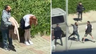 Maltepe’de sokak ortasında dehşet! Hem kadını darbetti hem de müdahale edenlere saldırdı