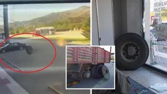 Amasya'da akılalmaz kaza! Mağaza camını tuzla buz eden "davetsiz misafir" kamerada
