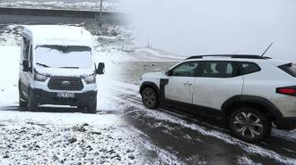 Kars ve Ardahan'da kar yağışı etkili oldu