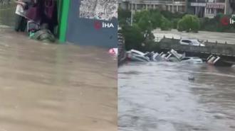 Çin'de sel felaketi! Tahliyeler başladı: En az 10 ölü
