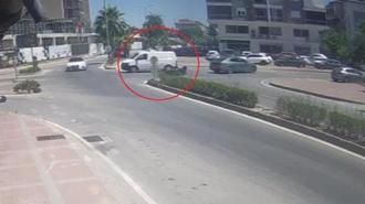 Sürücü metrelerce sürüklendi! Ani fren yapınca...
