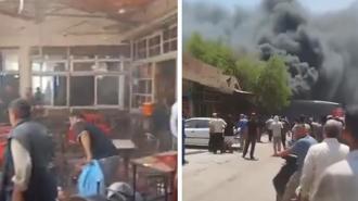 Suriye'nin başkenti Şam'da patlama! Yaralılar var