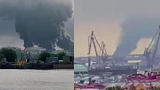 Ukrayna'dan Rusya'ya dron yağmuru! Petrol terminali vuruldu