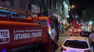 Küçükçekmece'de çıkan yangında 4 iş yerinde hasar oluştu
