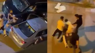 Çekmeköy'de sürücüler tekme tokat birbine girdi: Sokağı ringe çevirdiler