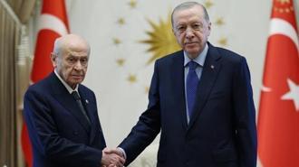 Erdoğan ve Bahçeli görüşmesi sona erdi