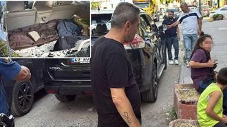 Trafik magandaları aracın camını taşla kırdı, eşi ve çocuklarının önünde babayı darbetti