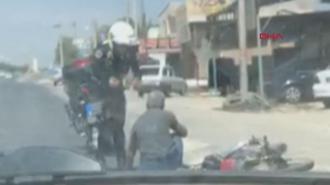 Plakasız motorla ‘dur’ ihtarına uymadı, kaza yapınca yakalandı