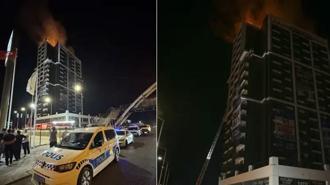 Altındağ'da benzinliğin yanında korkutan yangın! Çatı katı alev alev yandı